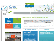 Tablet Screenshot of eauxdemarseille-environnement.fr
